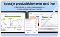 Boost productiviteit met S Pen: hulp bij wiskunde en notities maken.
