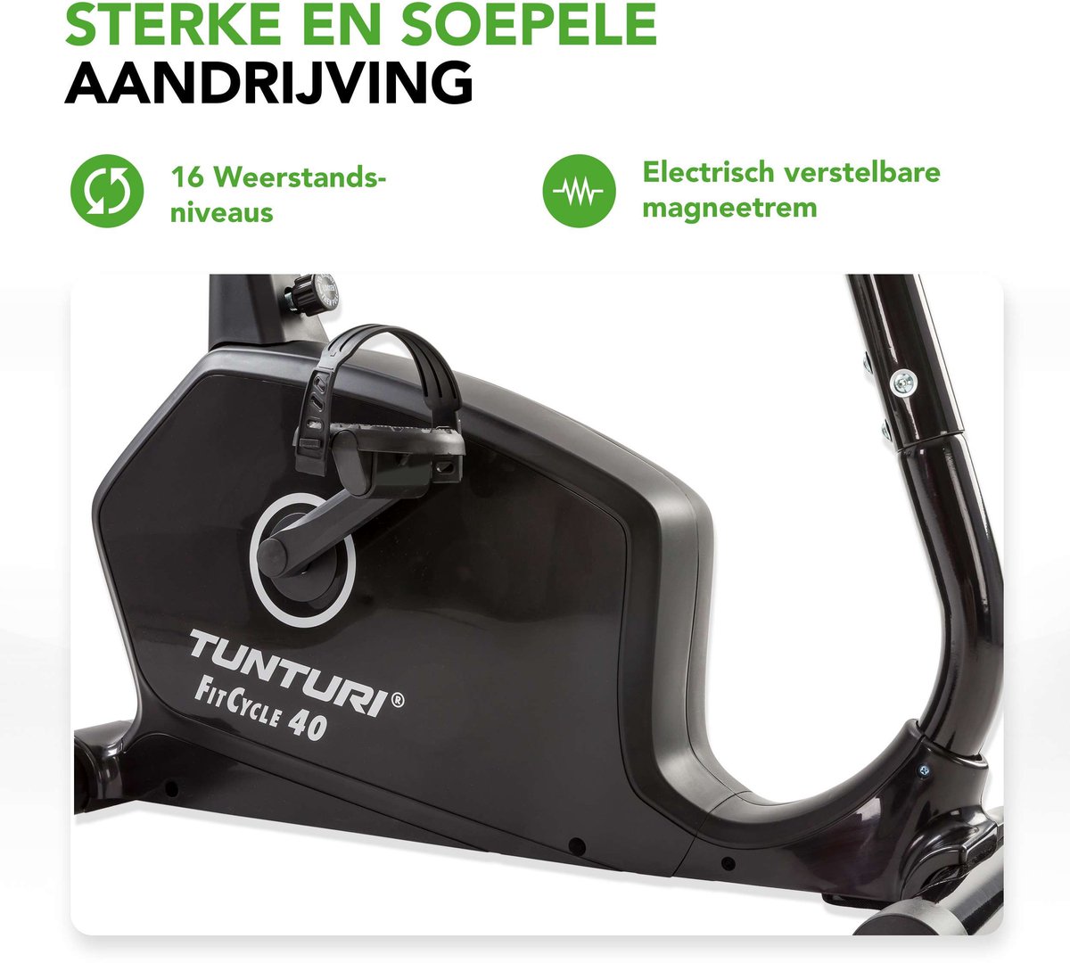 Tunturi Hometrainer FitCycle 40i - Hometrainer fiets - Thuis - afbeelding 2