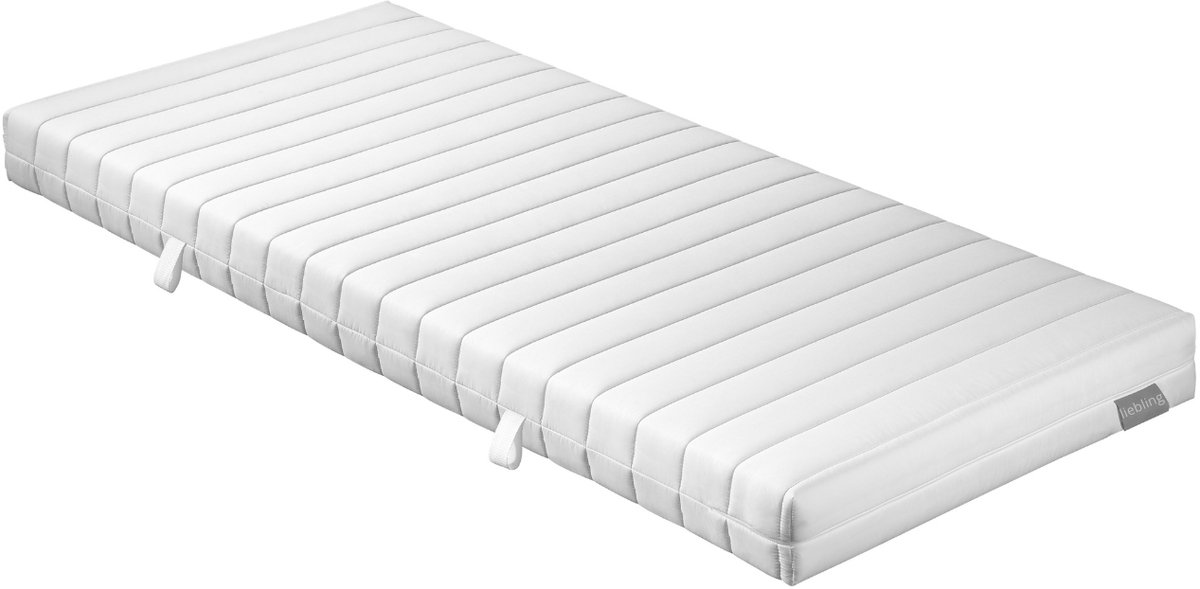 liebling 90 x 200 cm pocketveringmatras | hardheidsgraad 2 | orthopedisch matras met ergonomische 7 zones | Made in EU | afneembare tijk van microvezel, wasbaar op 95 graden | wit