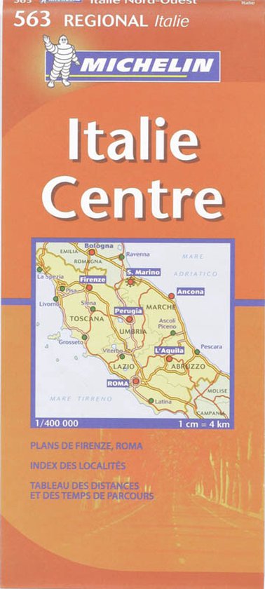 Michelin Italy Regional Italie Map - cover