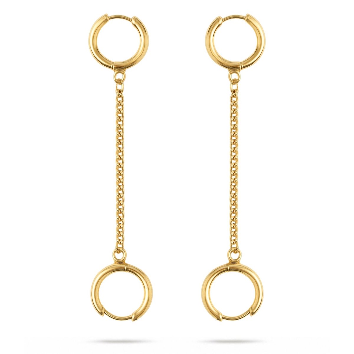 Oorbellen Voor Oordopjes - (Loop) - Oordopjes Festival - Oordoppen - Oorbellen Dames - Oorbellen Voor Festival - Goudkleurig - RVS