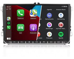 Carplay autoradio voor Volkswagen Polo T5 Passat Tiguan Touran Golf 5 6 | 2003 t/m 2020 | 9 INCH | Draadloos Apple Carplay en Android Auto | 2GB + 32GB | 4-Core | Denago | 2025 model Bluetooth & Wifi