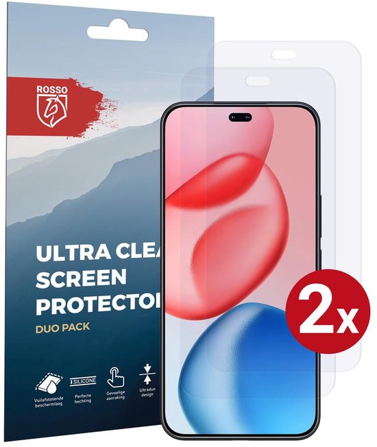 Protection d'écran Rosso pour Honor 400 Pro | Pack Duo Ultra Clair | Feuille de TPU | Film protecteur compatible avec les coques | 2 pièces