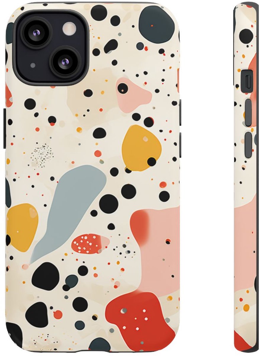 Kleurrijk Terrazzo-Patroon – Telefoonhoesje Geschikt voor iPhone 13