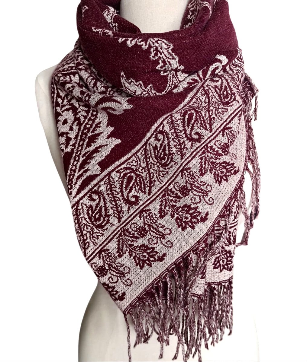 PANASIAM Scarf Batik 190X116cm, B003 Blue tones, L