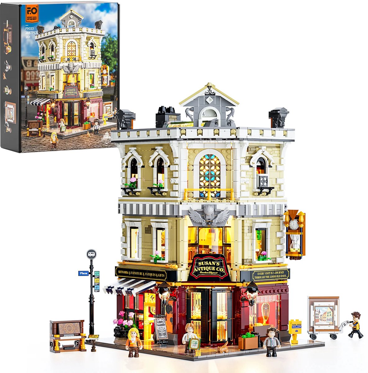 Funwhole Lumibricks Antique Store Bouwpakket - 2847 bouwstenen voor volwassenen