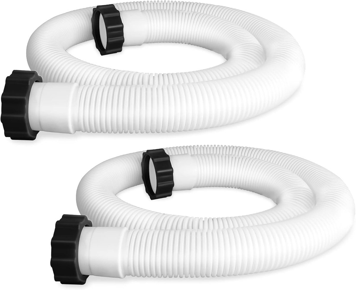 2 stuks Zwembadslangen voor Oppervlaktezwembaden – Diameter van 1 1/2 inch, Lengte van 59 inch, Vervangende Slangen voor Zwembadpomp en Accessoires voor Filterpomp Slangen 2 stuks Zwembadslangen voor Oppervlaktezwembaden – Diameter van 1 1/2 inch, Lengte van 59 inch, Vervangende Slangen voor Zwembadpomp en Accessoires voor Filterpomp Slangen