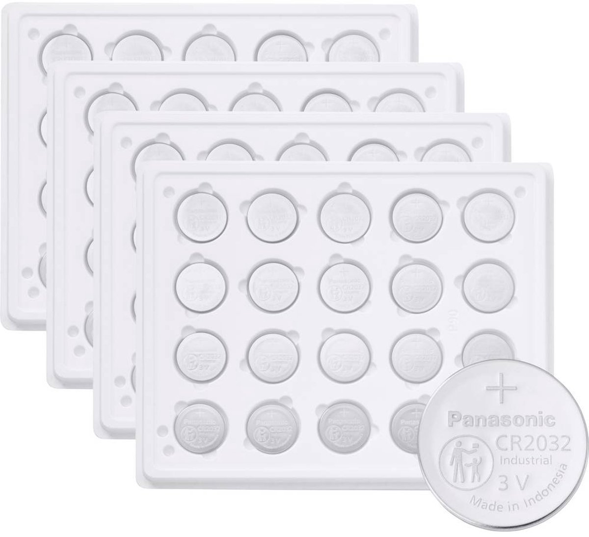 Panasonic Knoopcel CR2032 3 V 400 stuk(s) 225 mAh Lithium CR2032