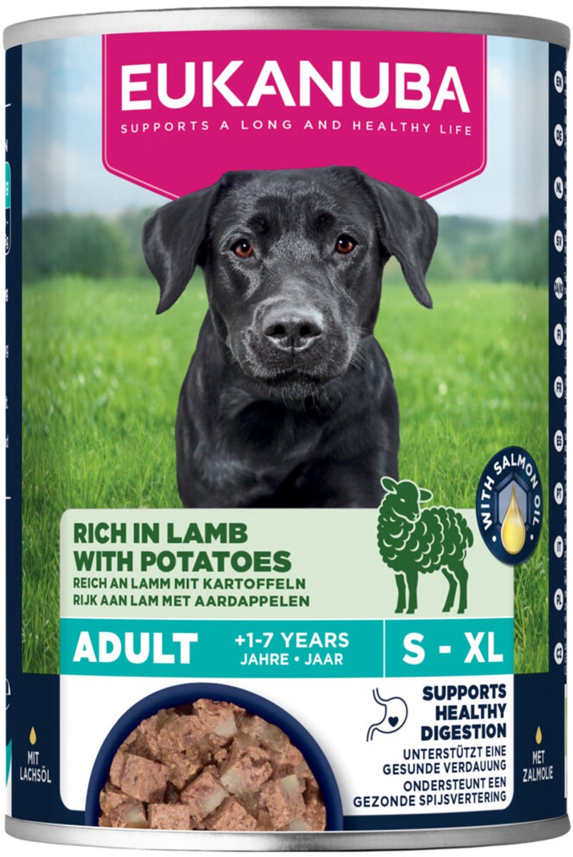 Eukanuba Life Care Dog Hondenvoer Nat Adult Lamb & Potatoes – 6 x 400 gr – Voordeelverpakking