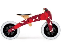 Loopfiets Wishbone 3 In 1 Limited Edition Red Pattern