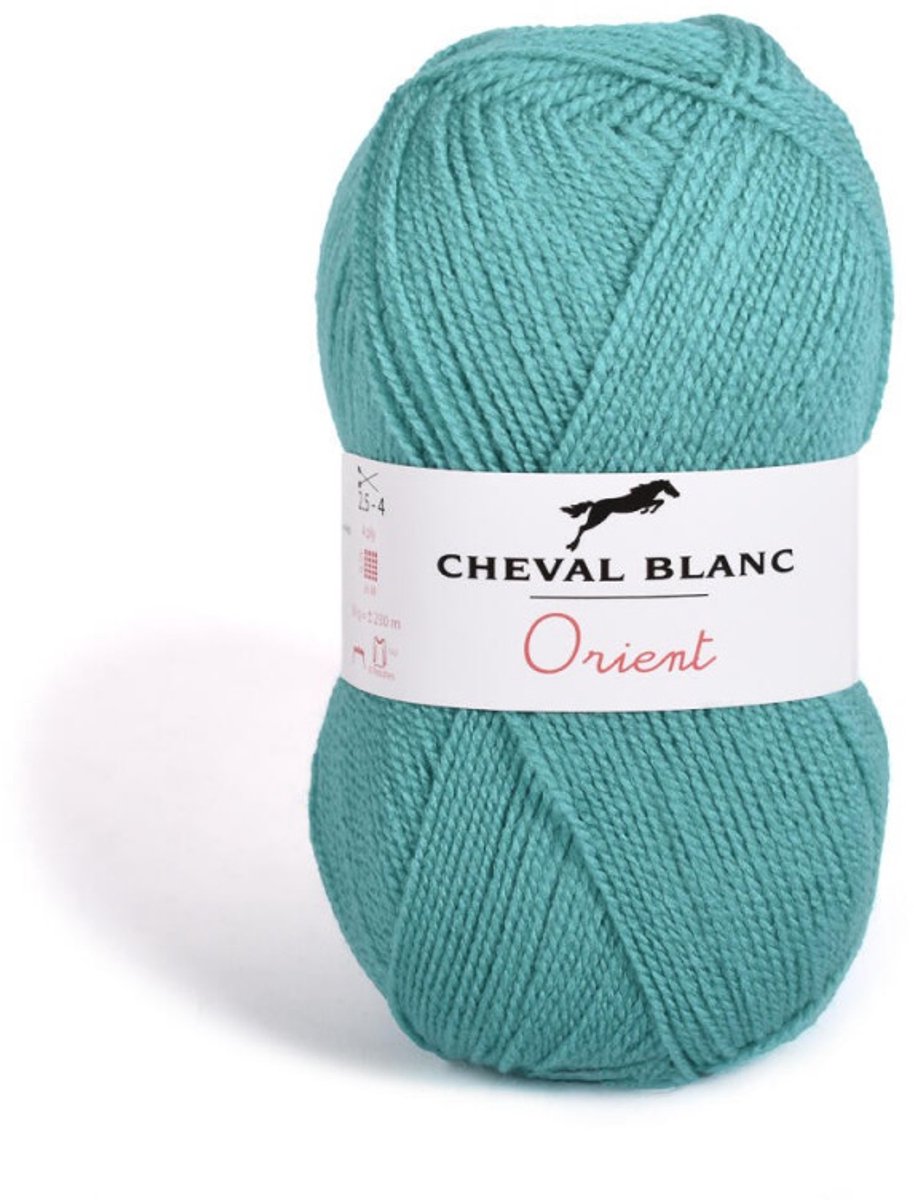 Orient Dun Acrylgaren - 5 bollen van 50 gram - Turquoise (272) - pendikte 2,5/3 mm.