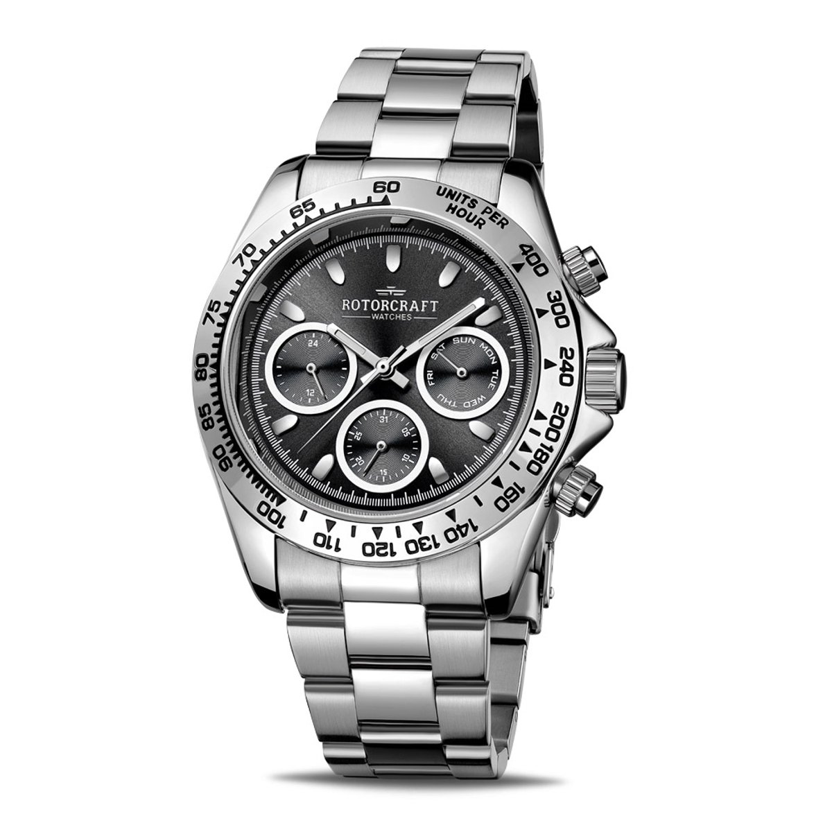 Rotorcraft - Heren Horloge Cargo - Zilver