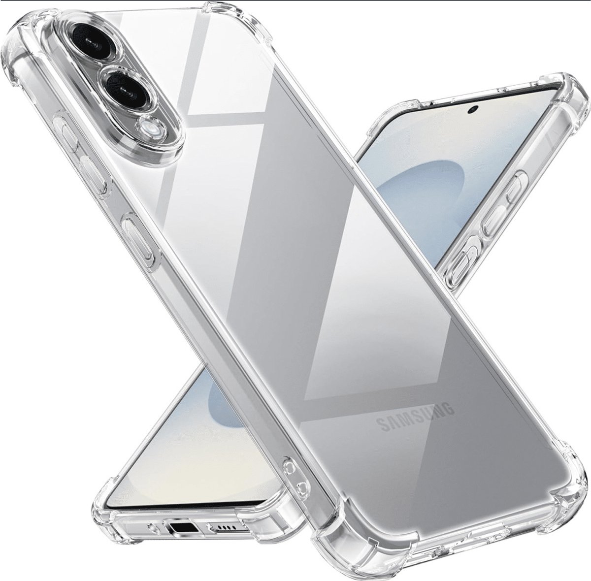 Cityhoesje – Anti Shock – Backcover – Geschikt voor – Samsung S25 Edge – Transparant