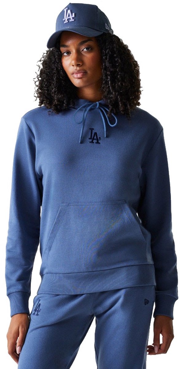 New Era Mlb Midi Le Regular Los Angeles Dodgers Hoodie Vrouw Blauw