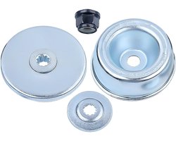 TOVBMUP 4-delige Grasmaaier Accessoireset - Laufteller Kit - Stoß Teller, Laufteller, Druckscheibe en Adaptermutter - Geschikt voor STIHL FS55 FS55R FS36 FS44 FS56 FS80 FS90 FS120 FS200 FS250 - Metaal