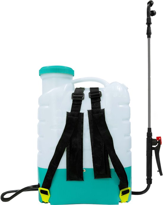 Elektrische Drukspuit 16 liter - Batterij Rugspuit met Automatische Pomp 3.1L/min - RVS Telescopische Lans - Sproeikoppen - Oplaadbare 12V Accu - Tuinspuit - Onkruidspuit - Plantenbesproeier — afbeelding 5