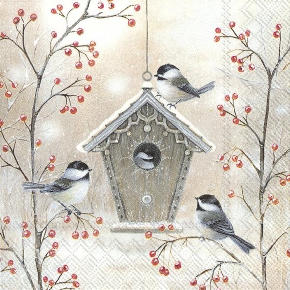 IHR Lunch servetten - Beautiful Birdhouse