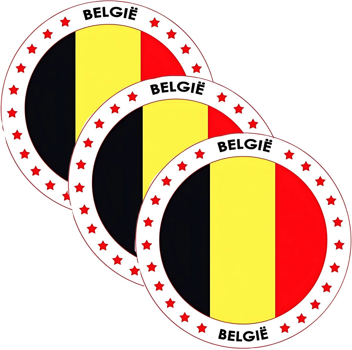 Bierviltjes Belgie - 75x stuks - landenthema - versiering - onderzetter