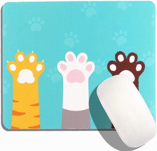 Gaming Muismat met Kat Motief - Antislip en Compact Ontwerp — afbeelding 5
