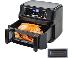 Studio Lyma Airfryer XXL - 12 liter - Instelbaar één of twee kookvakken - Dual zone technologie - 8 programma's - Met verlichting