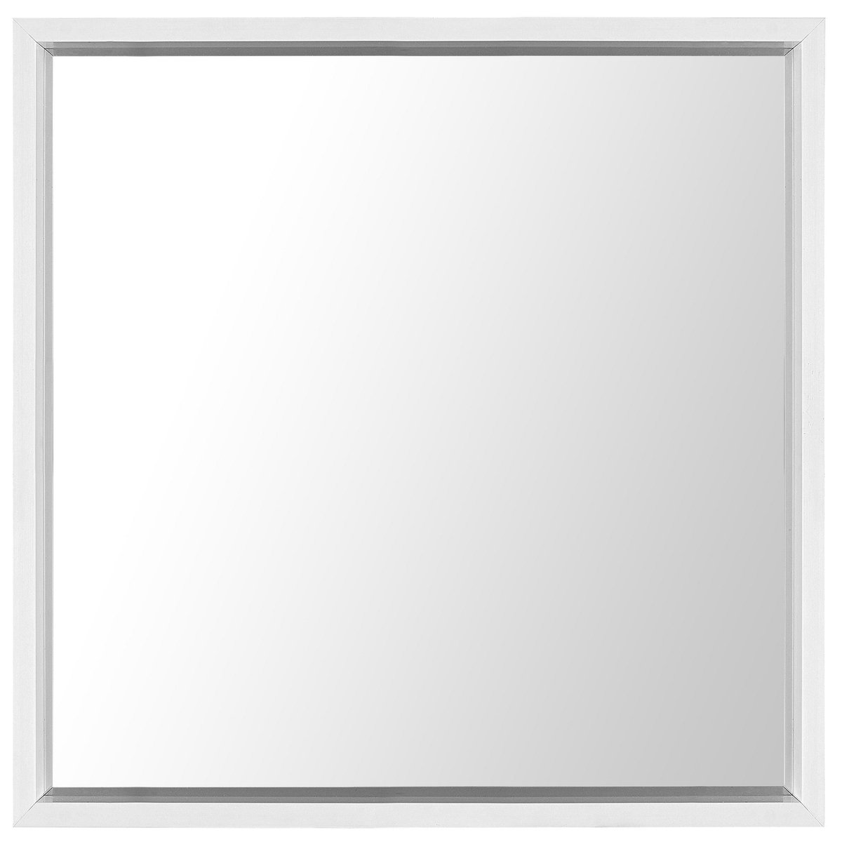 BRIGNOLES - Wandspiegel - Wit - Synthetisch materiaal
