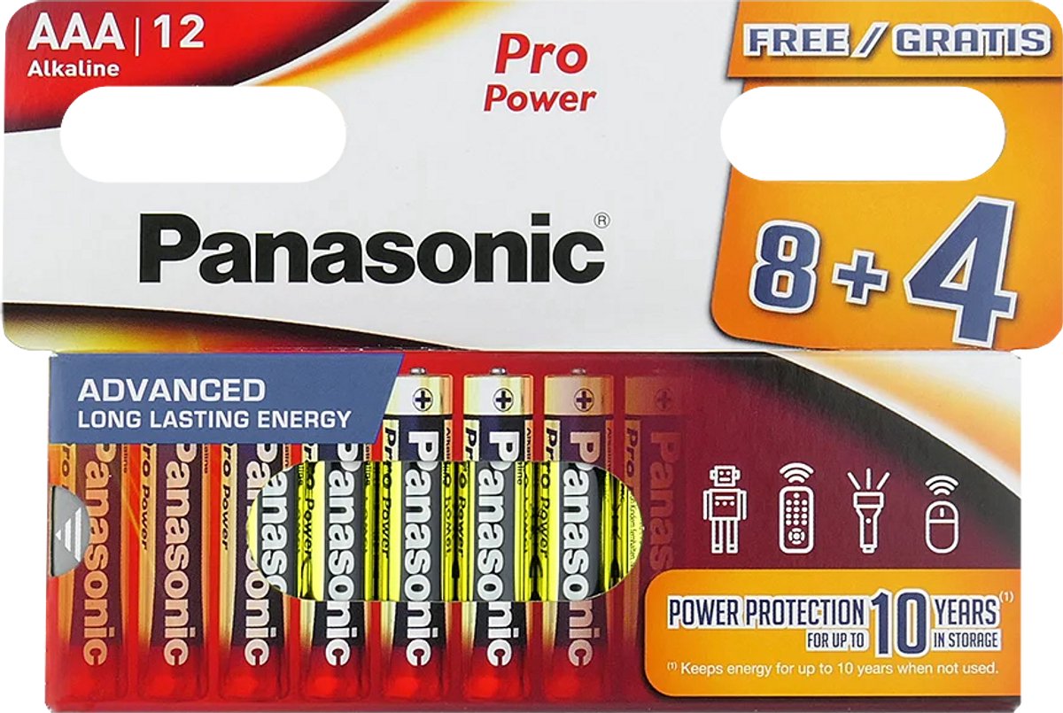 Panasonic Pro Power AAA LR03 batterijen - 288 Stuks