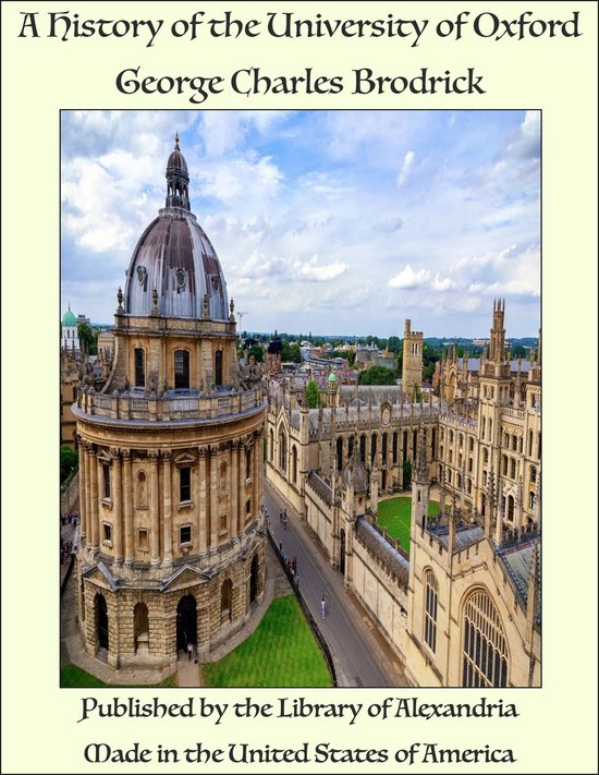 A History of the University of Oxford