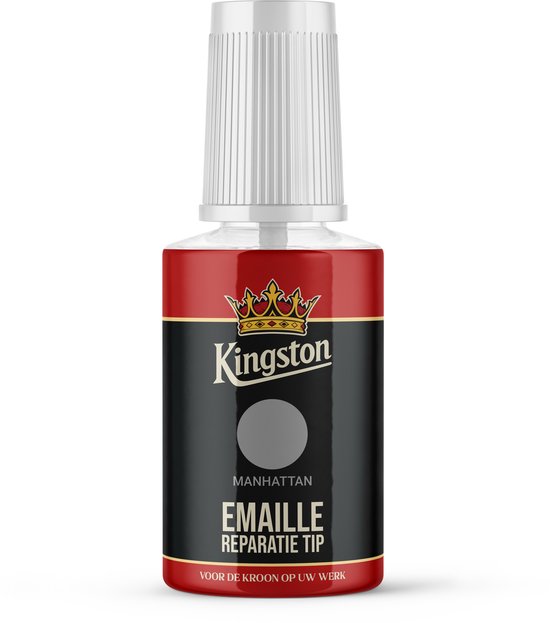 Kingston Emaille Reparatie Tip - Manhattan/Grijs - 20ml