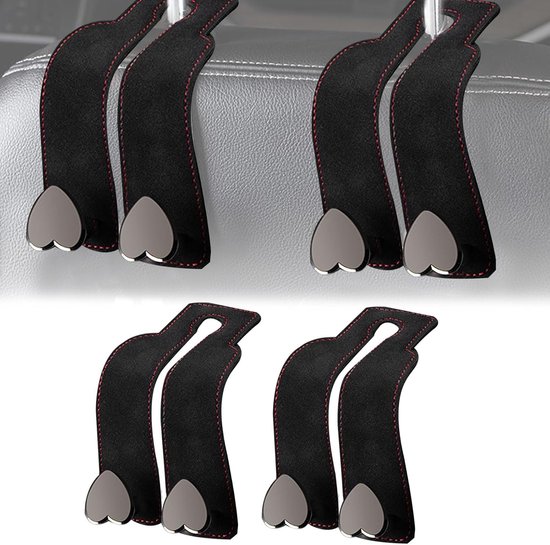 Haken voor Autostoelen,Auto Tasophanger Hoofdsteunhaak | 4 Stuks Haken voor Autostoelen,Auto Tasophanger Hoofdsteunhaak | 4 Stuks