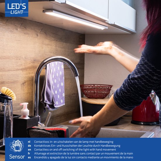 Vance Onderbouwverlichting 37 cm voor kast en keuken - Warm wit