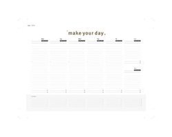 Purpuz Deskplanner Weekplanner - Bureauplanner - To-Do Planner - A4+ - Wire-O