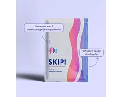 SKIP! - 5 stuks/festivals - #1 Festival supplement van Nederland - Herstel na je festival - Boost je mood - Verminder vermoeidheid - Verhoog energie - Dinsdag dip