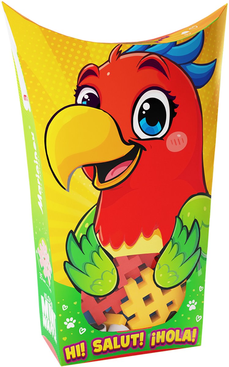 Mini wafel blokken pocket pets papegaai - Marioinex - vanaf 3 jaar