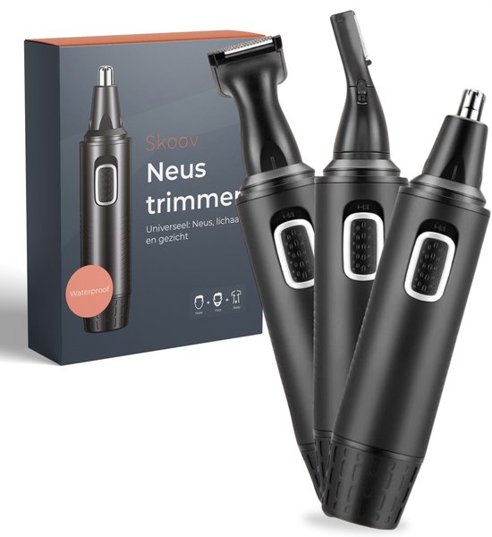 Neustrimmer PRO - Oplaadbaar - 3-in-1 - Oor - Wenkbrauw - Trimmer - Mannen - Heren - Waterdicht - Skoov