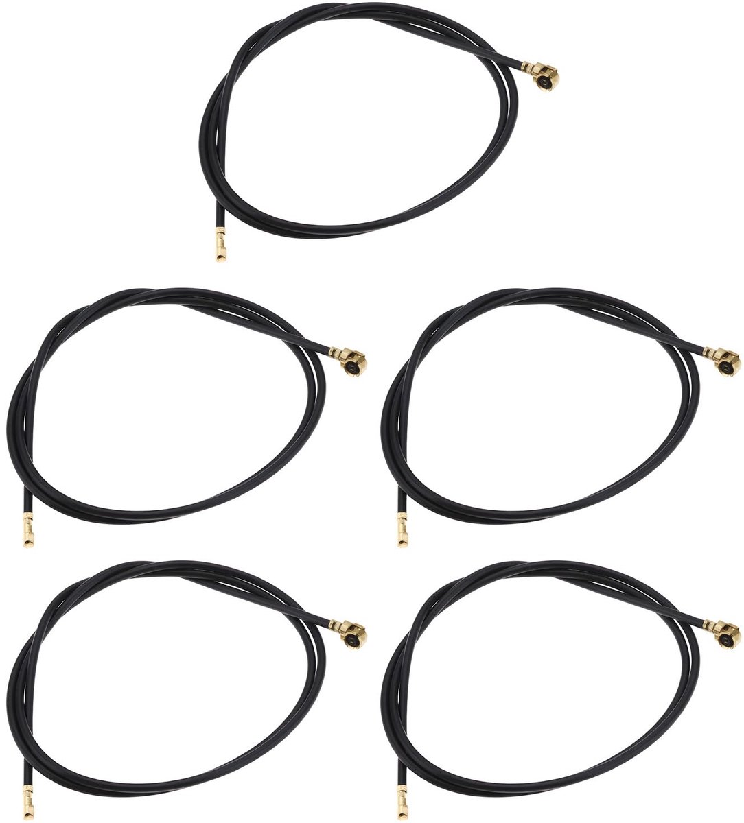 5pcs WFL MHF4 to UFL IPEX1 Coaxial Cable Wire Diameter 1.12mm 32AWG 50ohm Suitable for Router Antenna WiFi 300mm
