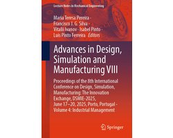 Springer Nature Proceedings excluding Computer Science - Advances in Design, Simulation and Manufacturing VIII