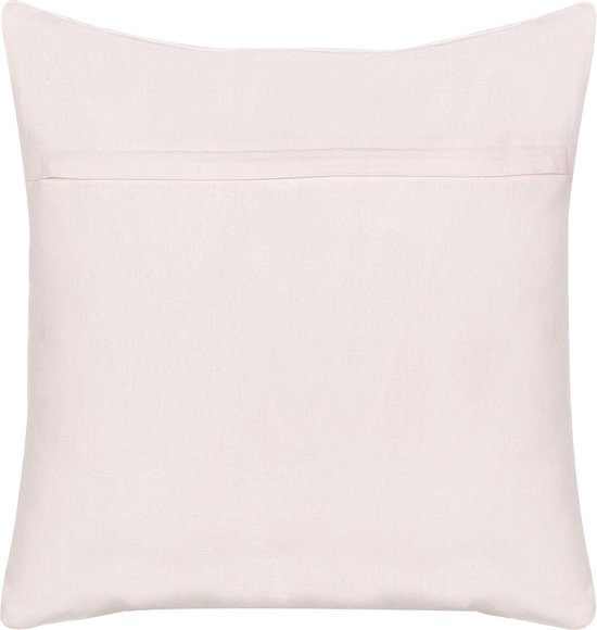 EXACUM - Sierkussen - Wit/ Rouge - Velours