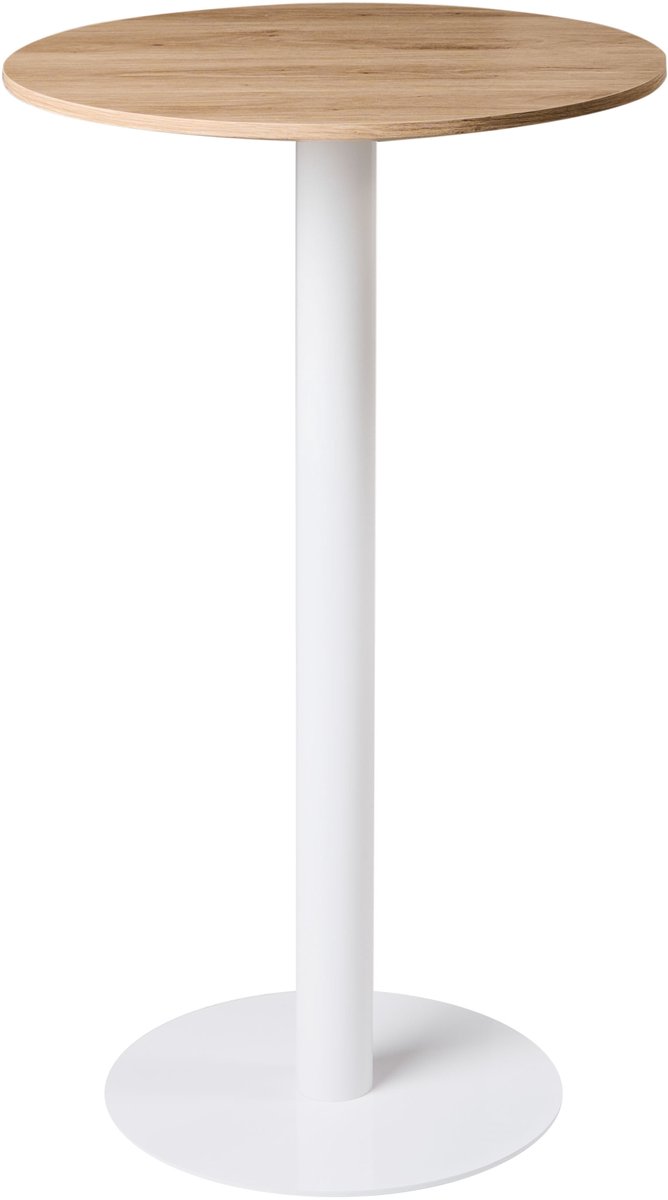 Beliani MORELLA - Statafel - Lichtbruin/Wit - 60 cm - MDF