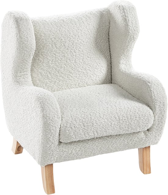 BELIANI FARUM - Kinderfauteuil - Gebroken wit - Bouclé van Merkloos — afbeelding 2