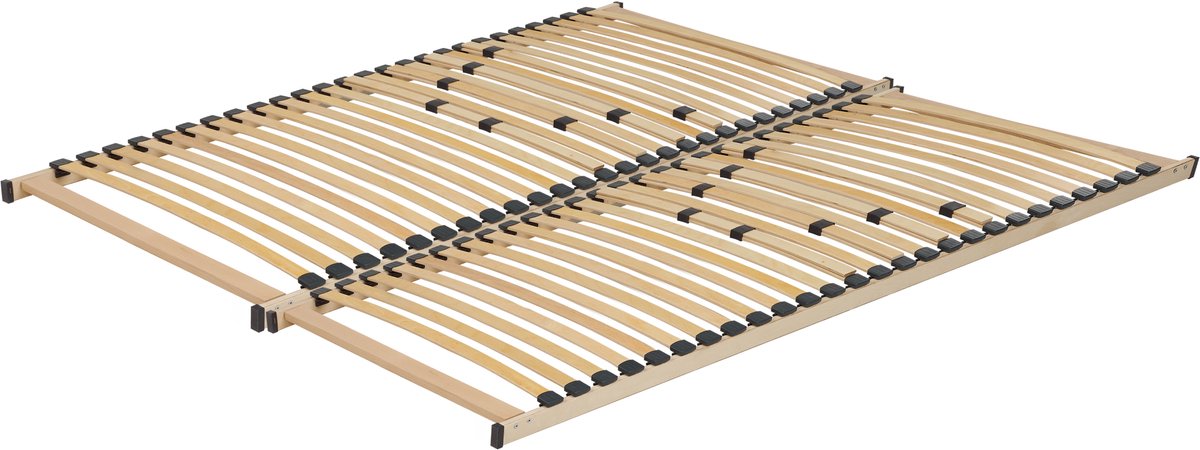 BELIANI VOUZIERS - Lattenbodem - Lichthout - 180 x 200 cm - Berkenhout