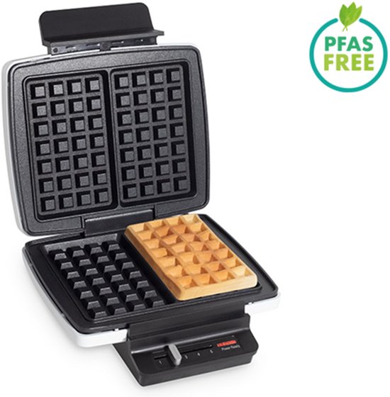 KitchenCraft Waffeleisen mit Antihaftbeschichtung, für Nutzung auf Herdplatten, Belgische Waffeln, 22 cm x 13 xm KitchenCraft Waffeleisen mit Antihaftbeschichtung, für Nutzung auf Herdplatten, Belgische Waffeln, 22 cm x 13 xm