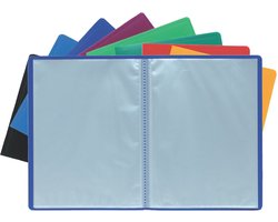 Exacompta Showalbum met vaste rug - PP - 60 tassen - 120 zichten - A4 - Rood - 8565E