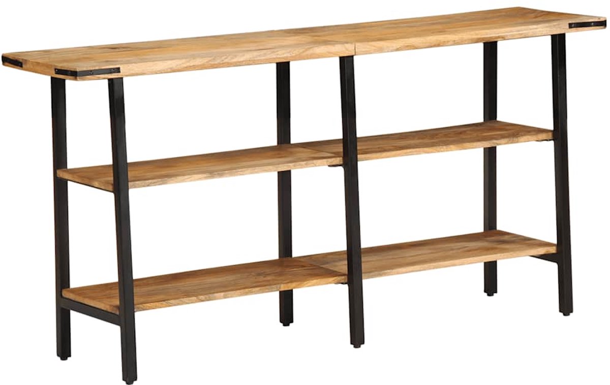 vidaXL Wandtafel - 140x35x70 - cm - massief - mangohout Bruin