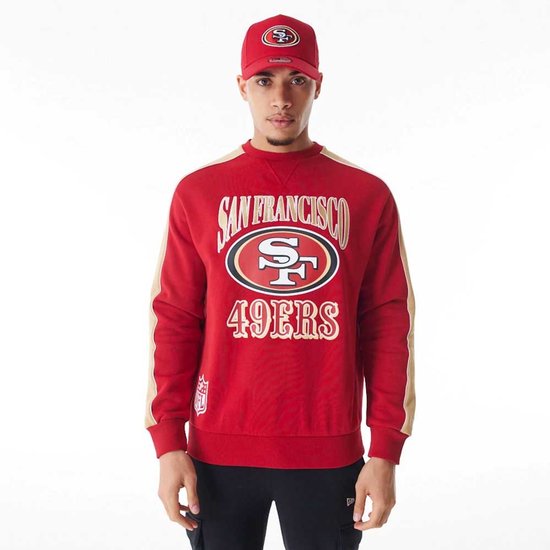 Sweat-shirt graphique NFL New Era San Francisco 49ers Rouge Taille S Homme