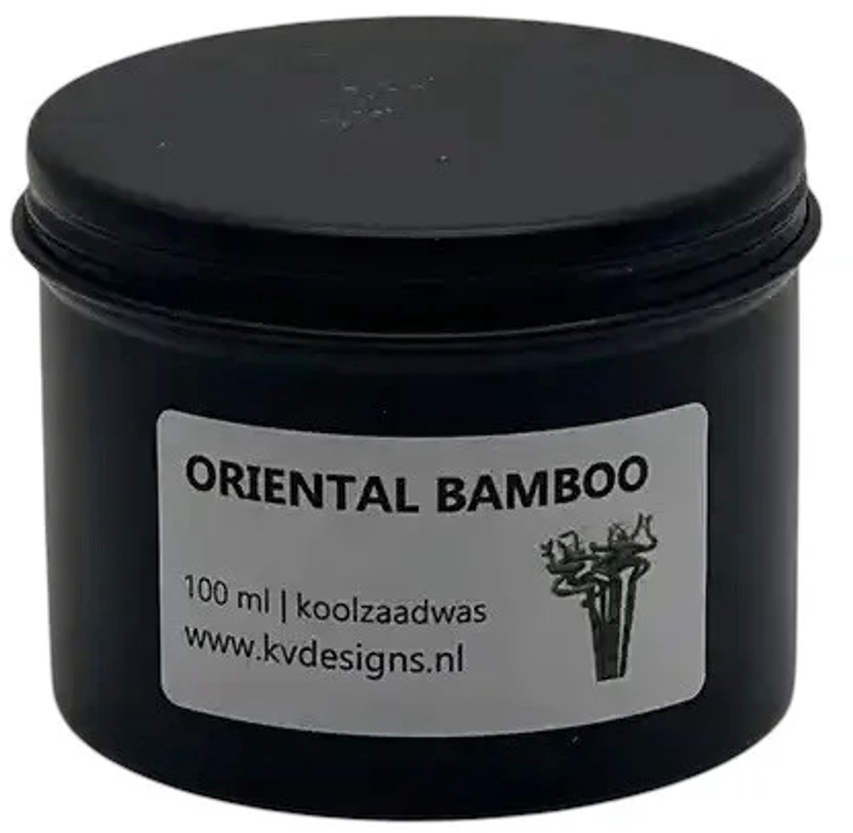 Geurkaars 100ml – Oriental Bamboo – Handgemaakt van Koolzaadwas – 40 branduren – KV DESIGN