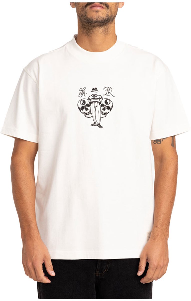 Rvca Invisible Man T-shirt Met Korte Mouwen Wit S Man
