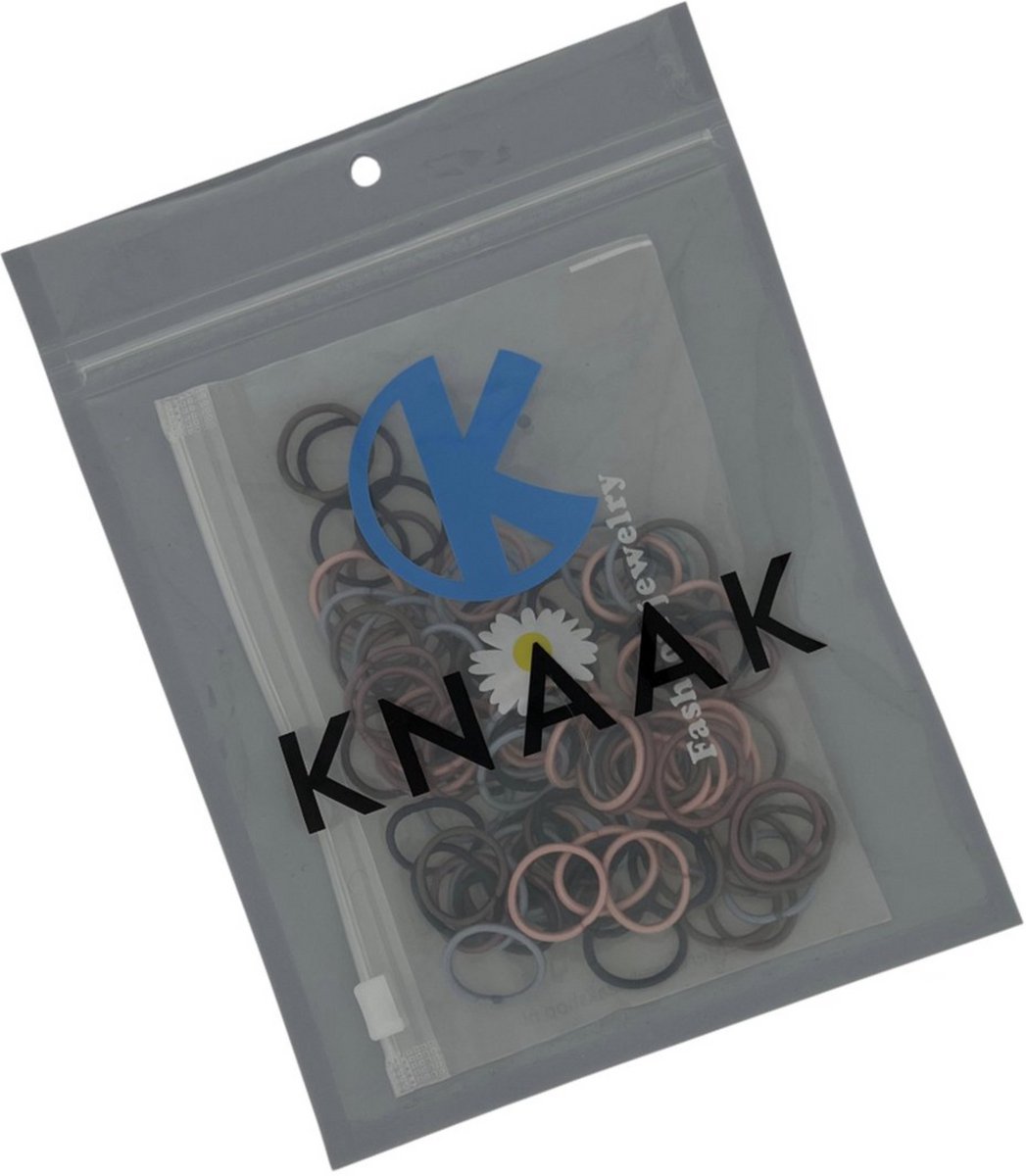 Knaak Gekleurde Haarelastiekjes - 2 mm Dik - Elastiek - Haar Accessoires - 100 stuks - Karamel kleur — cadeau in Cadeau-ideeën - foto 4