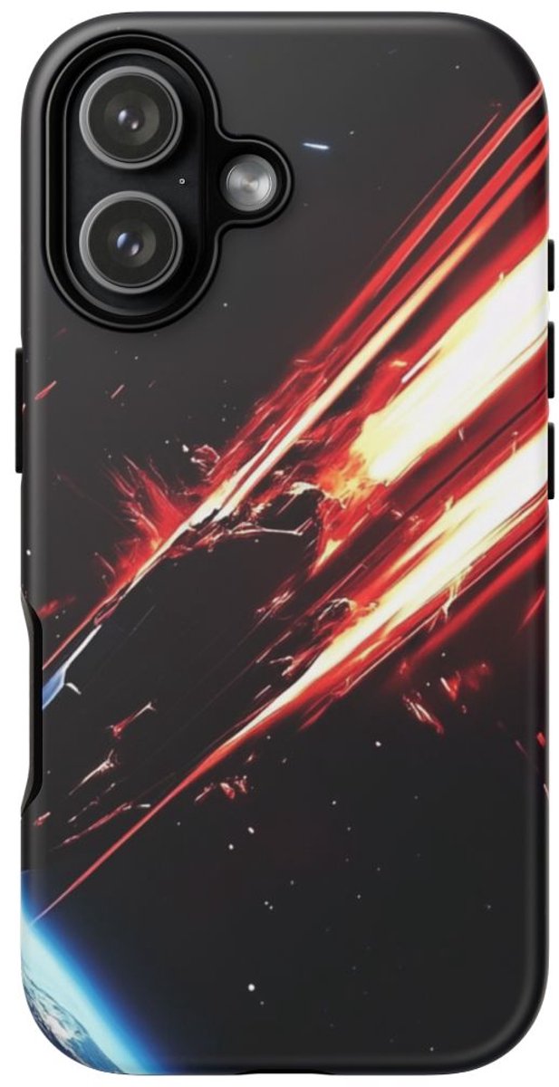 Vurige Meteoriet op Ramkoers met de Aarde – Telefoonhoesje Geschikt voor iPhone 17