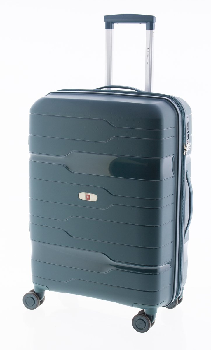 Gladiator Boxing Middelgrote Koffer - 67 cm - 70/80 liter - Expandable - TSA slot - Groen