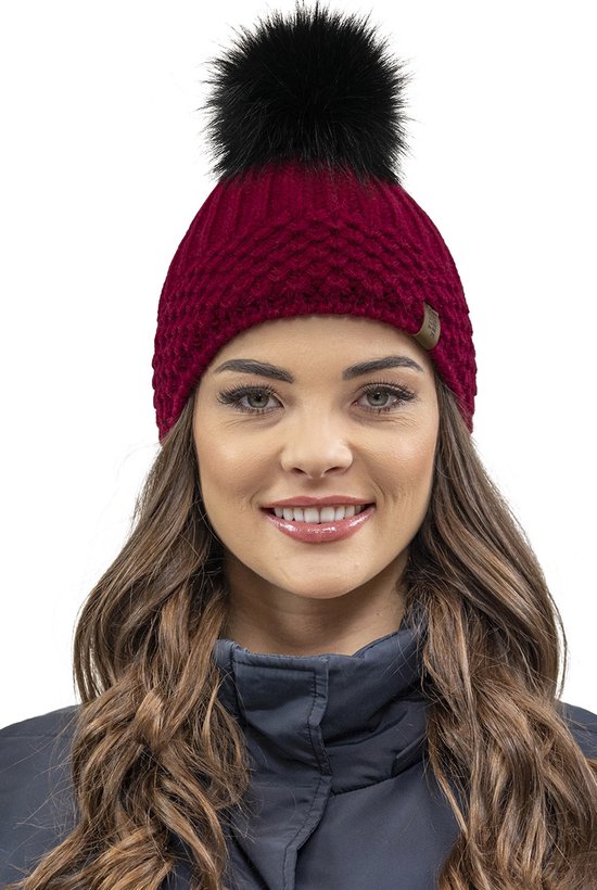 HASAGEI Muts warme fleece muts wintermuts gebreide muts winter beanie muts voor heren en dames voor outdoor sport, zwart, 44-54